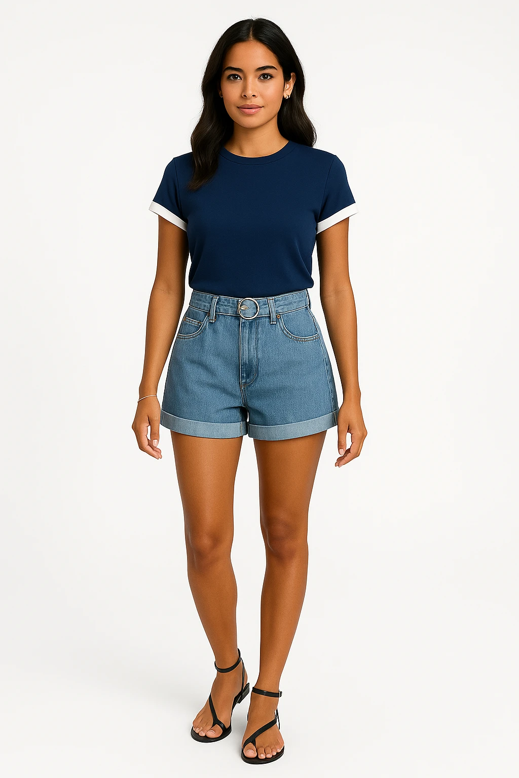 Shorts Casual de color azul's foto | OLIVIA SHOP |  BizneCubano